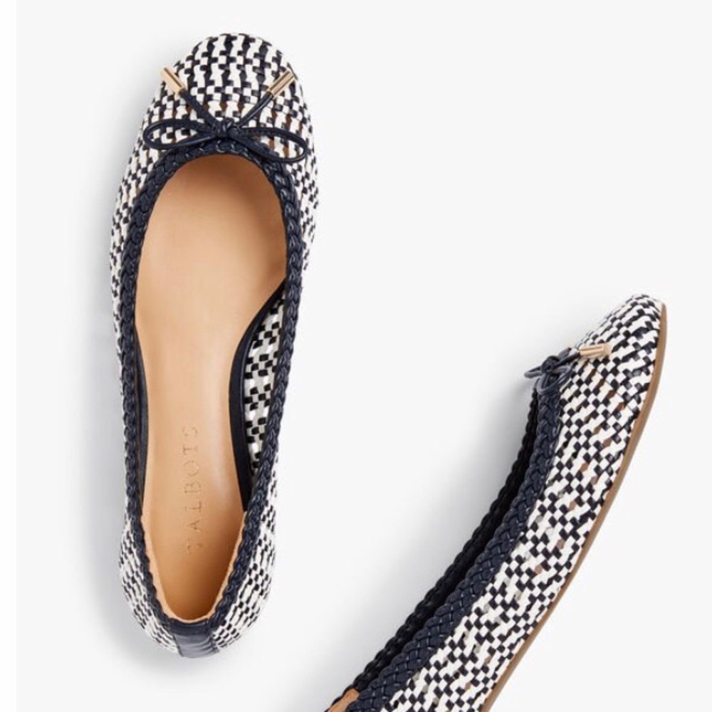 Talbots Olympia Open-Weave Ballet Flats